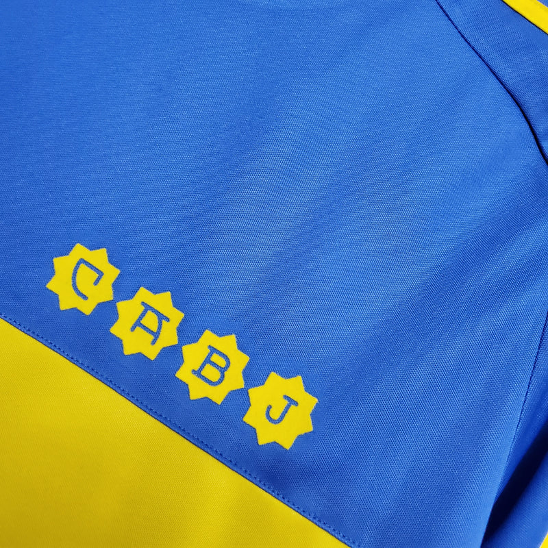 Camisa Boca Juniors Home 1981 - Versão Retro Manga Longa