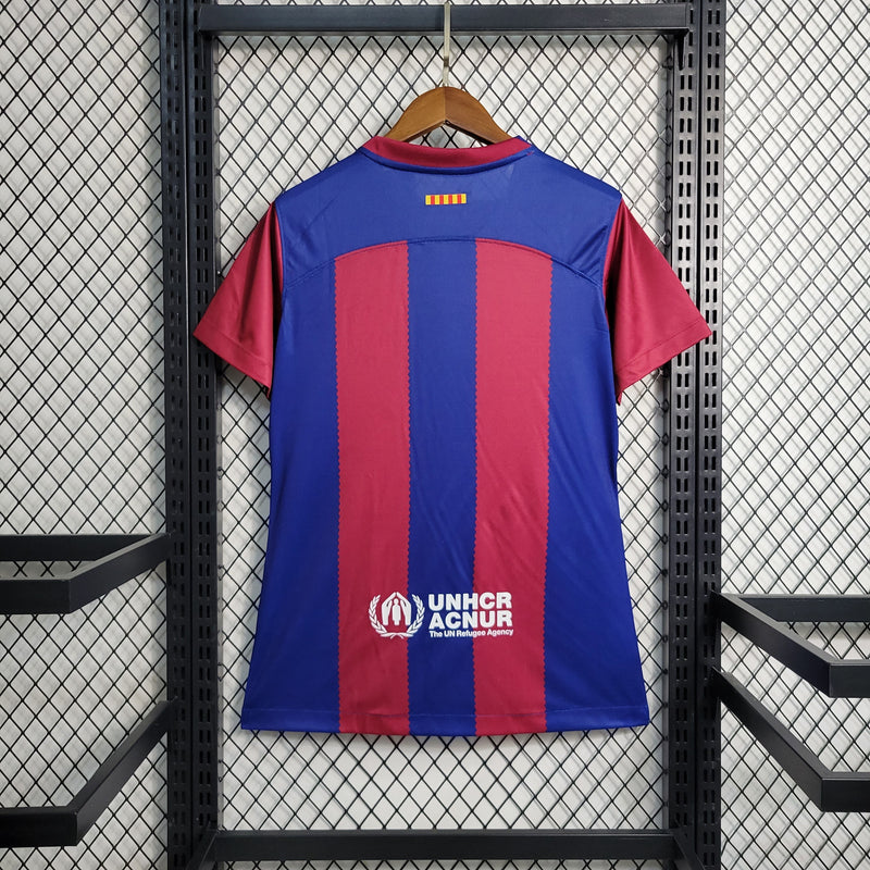 Camisa Barcelona Home 23/24 - Versão Feminina