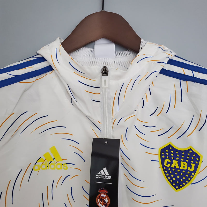 Jaqueta Corta Vento Boca Juniors - Branca