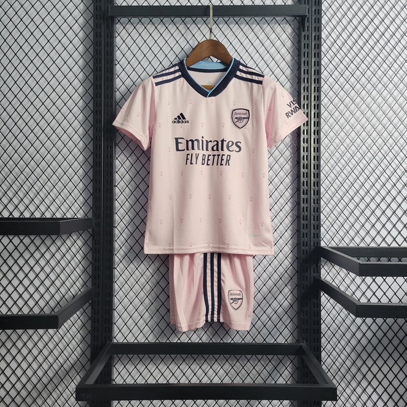 Kit Infantil Arsenal Third Camisa 22/23