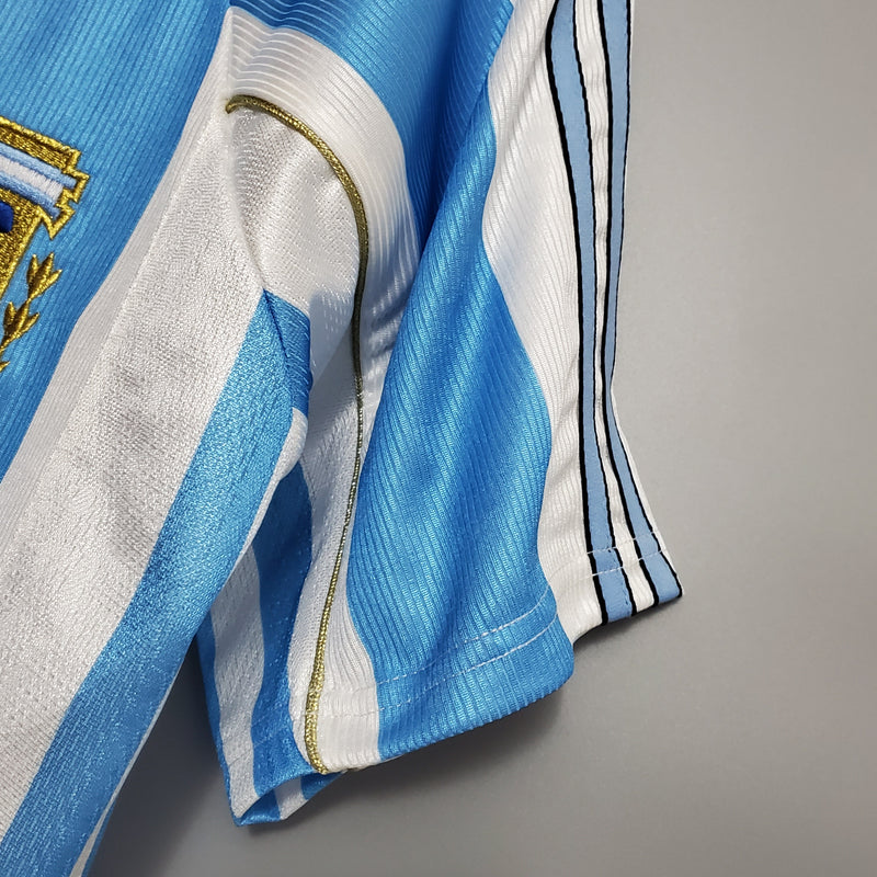 Camisa Argentina Home 1998 - Versão Retro