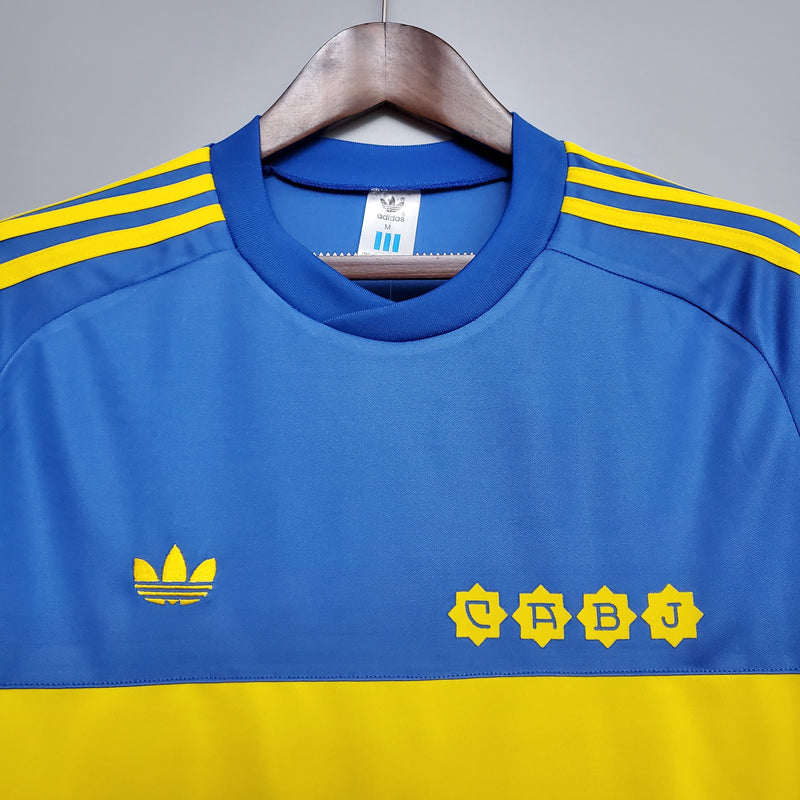 Camisa Boca Juniors Home 1981 - Versão Retro Manga Longa