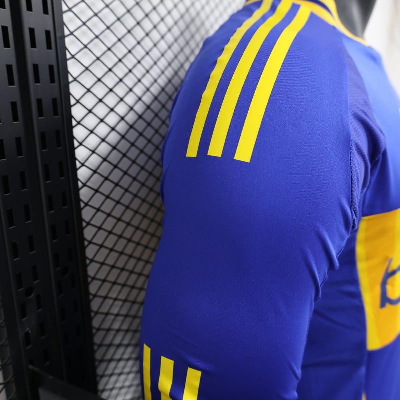 Camisa Boca Juniors Home 24/25 - Versão Jogador Manga Longa