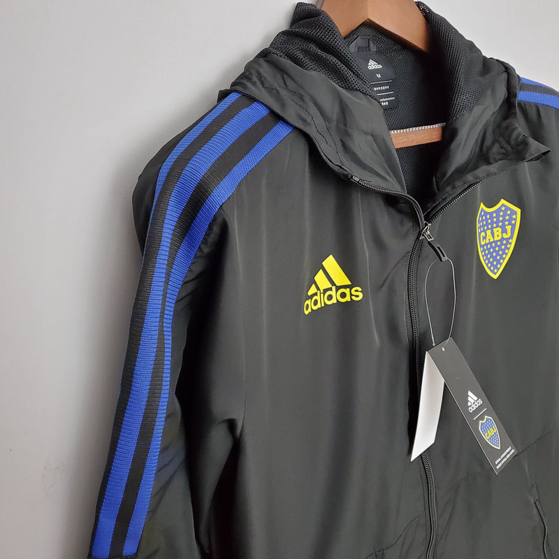 Jaqueta Corta Vento Boca Juniors - Preta