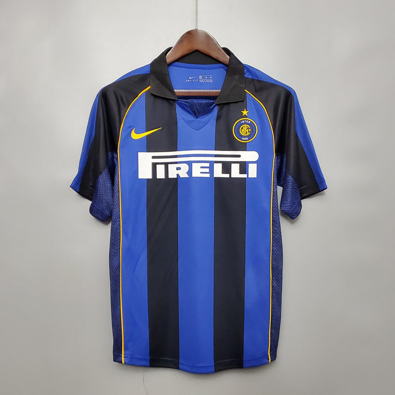 Camisa Inter de Milão Home 01/02 - Versão Retro