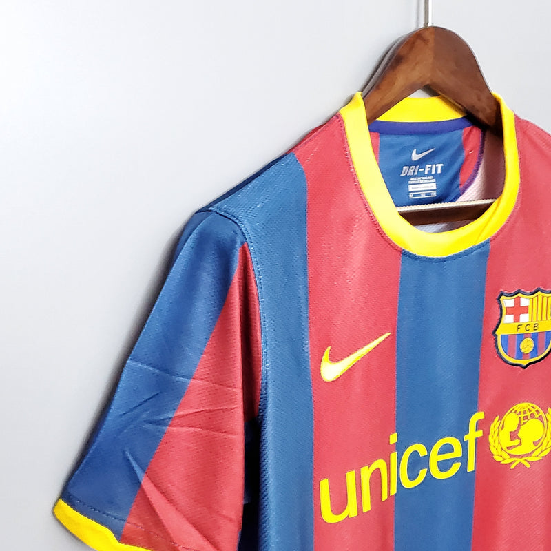 Camisa Barcelona Home 10/11 - Versão Retro