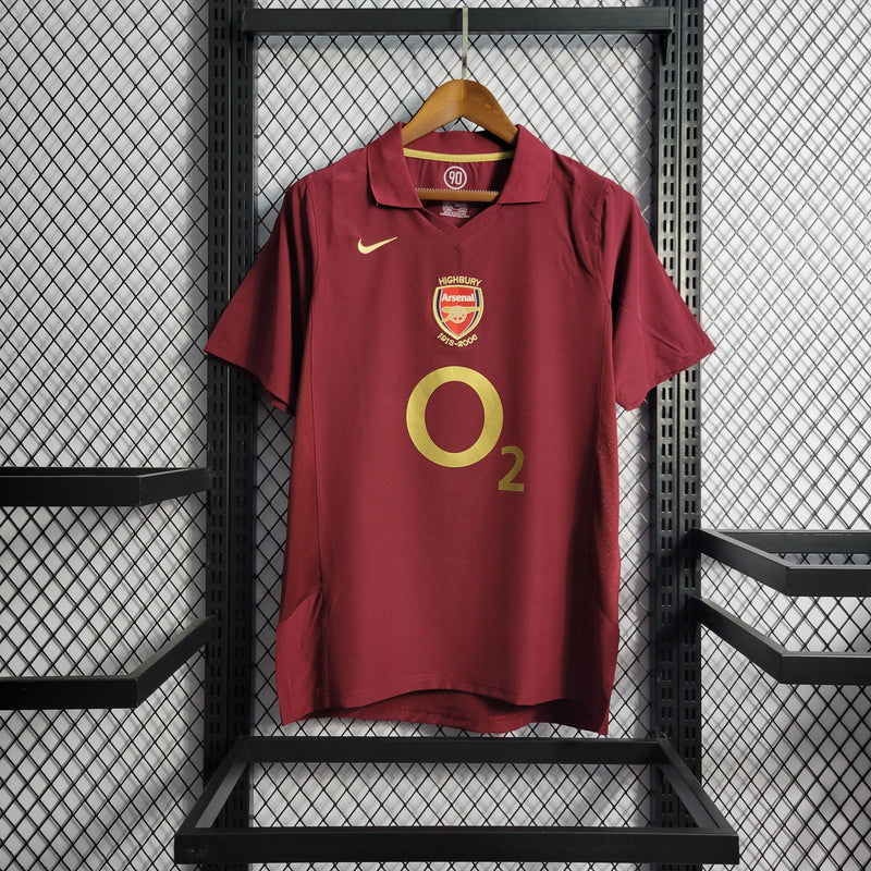 Camisa Arsenal Home 05/06 - Versão Retro