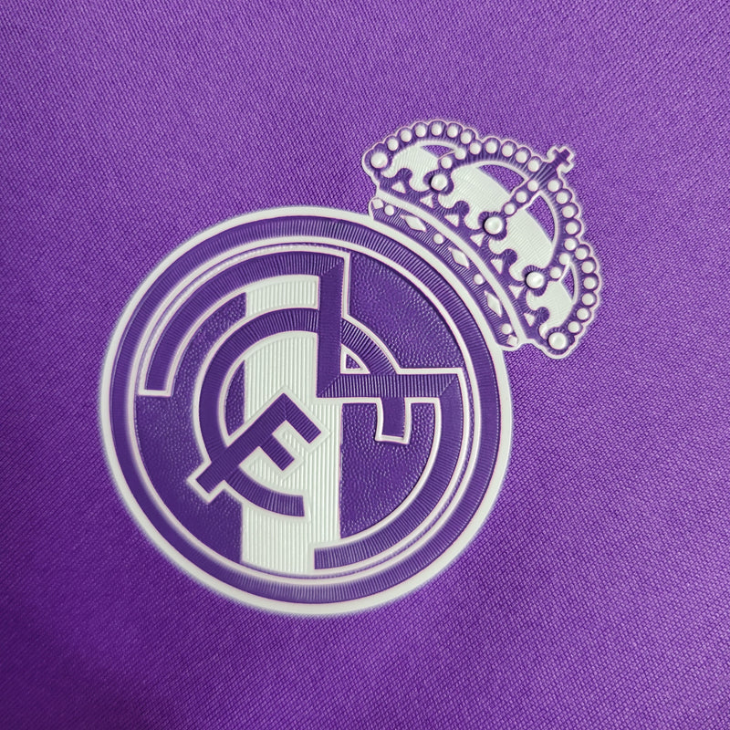 Camisa Real Madrid Away 17/18 - Versão Retro Manga Longa