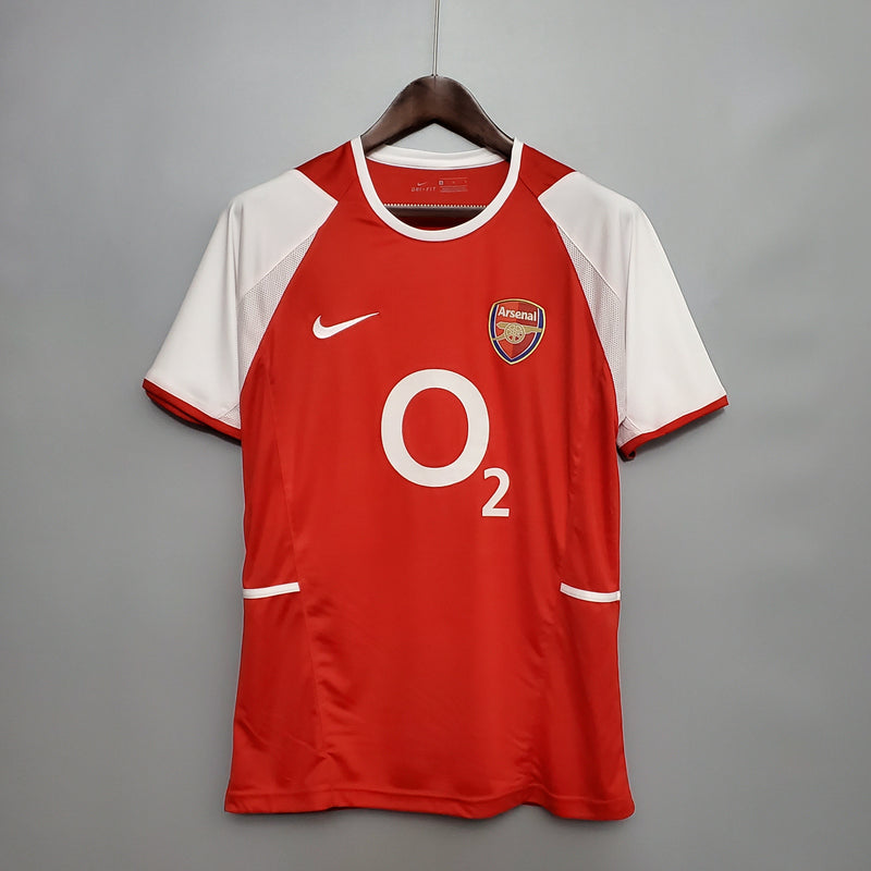 Camisa Arsenal Home 02/04 - Versão Retro