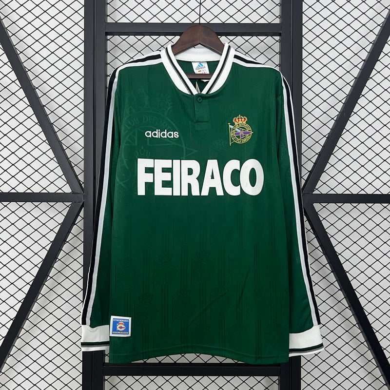 Camisa Deportivo La Coruna Away 99/00 - Versão Retro Manga Longa