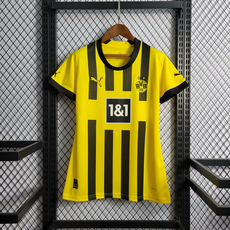 Camisa Borussia Dortmund Home 22/23 - Versão Feminina