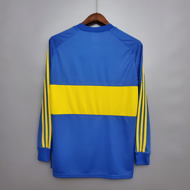 Camisa Boca Juniors Home 1981 - Versão Retro Manga Longa