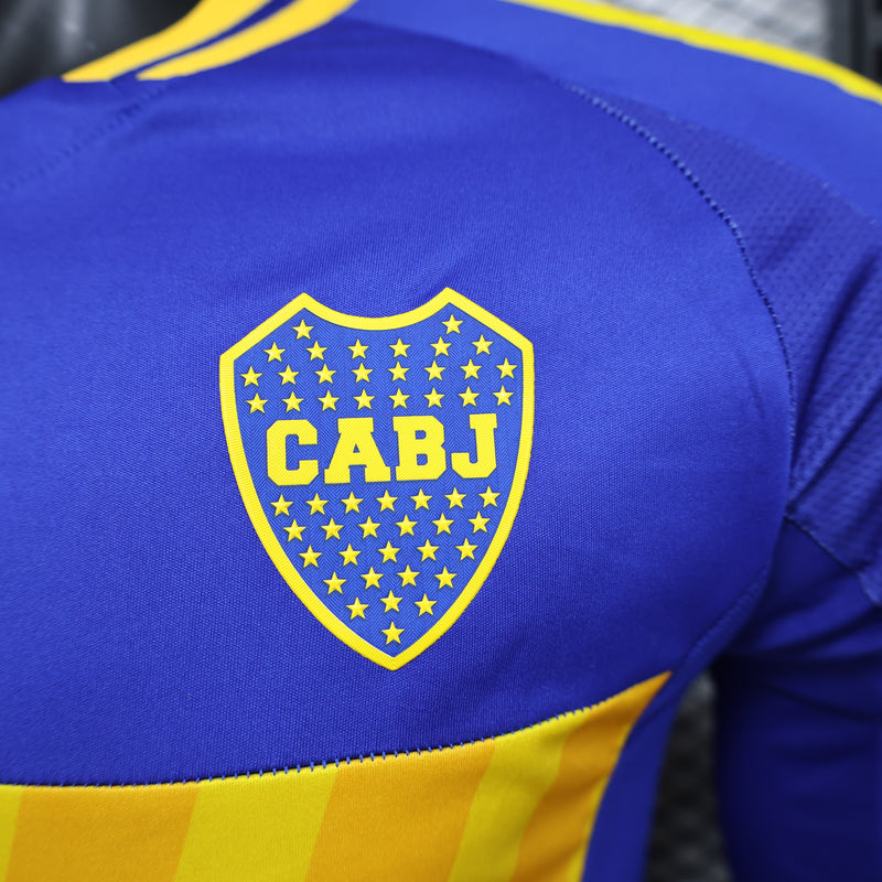 Camisa Boca Juniors Home 24/25 - Versão Jogador Manga Longa