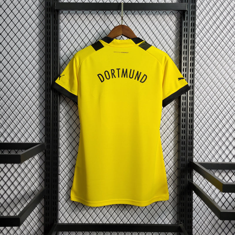 Camisa Borussia Dortmund Home 22/23 - Versão Feminina