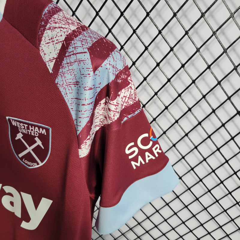 Camisa West Ham Home 22/23 - Versão Torcedor