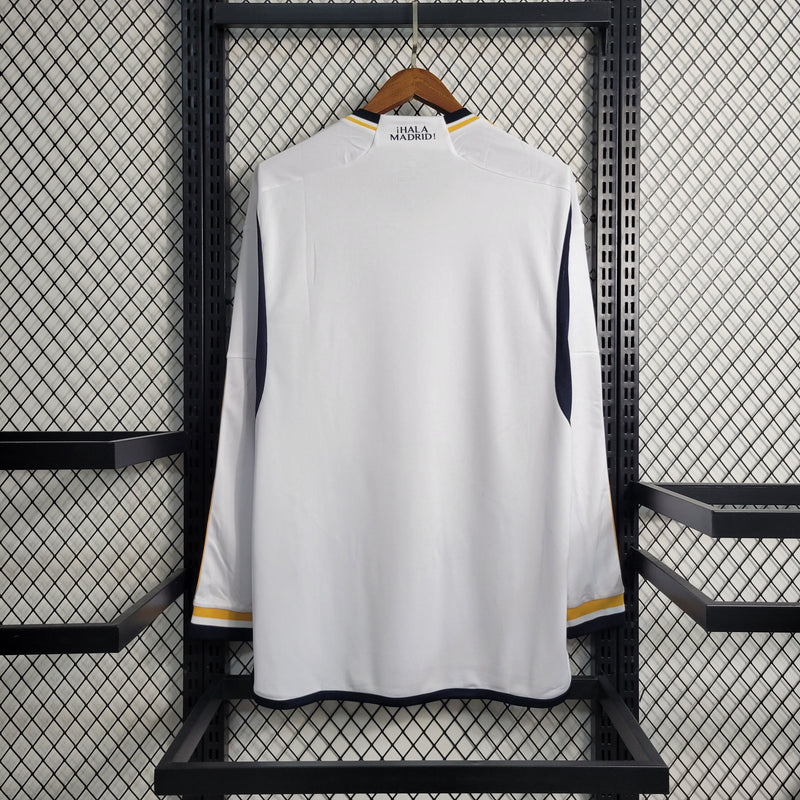 Camisa Real Madrid Home 23/24 - Versão Torcedor Manga Longa