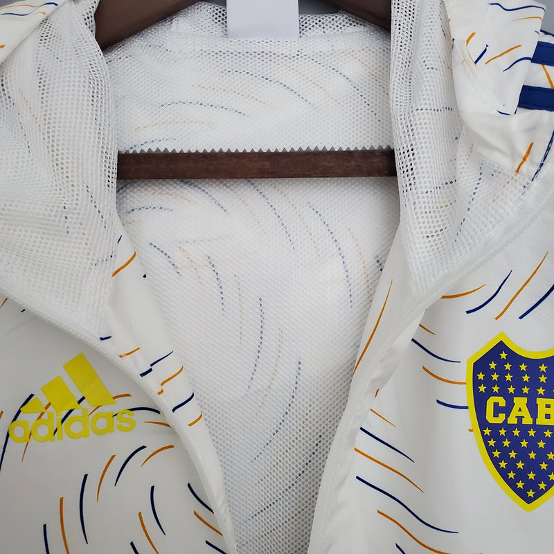 Jaqueta Corta Vento Boca Juniors - Branca