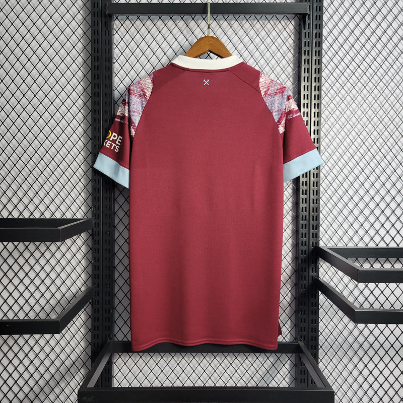 Camisa West Ham Home 22/23 - Versão Torcedor